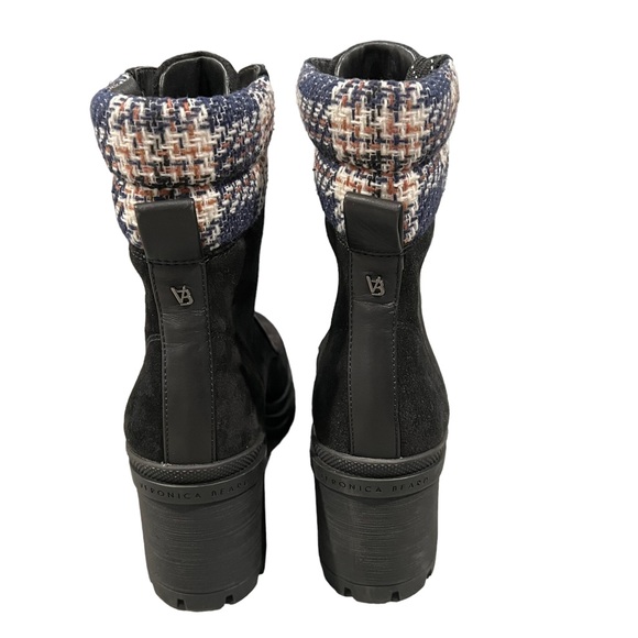Veronica Beard Westport Water Resistant Hiker Boot in Black Eclipse Women’s SZ 8 - Picture 3 of 9
